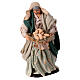 Neapolitan nativity figurine, woman with egg basket 18cm s6