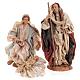 Neapolitan nativity set, Holy family 18cm s1