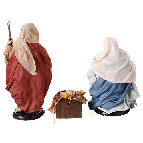 Neapolitan nativity set, Holy family 18cm 14