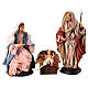 Neapolitan nativity set, Holy family 18cm s1