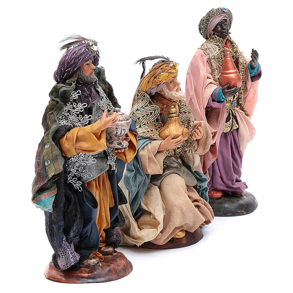 Neapolitan nativity figurines, Magi 18cm online sales on