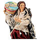 Neapolitan nativity figurine, woman with tambourine 18cm s2
