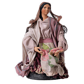Neapolitan nativity figurine, washerwoman 18cm