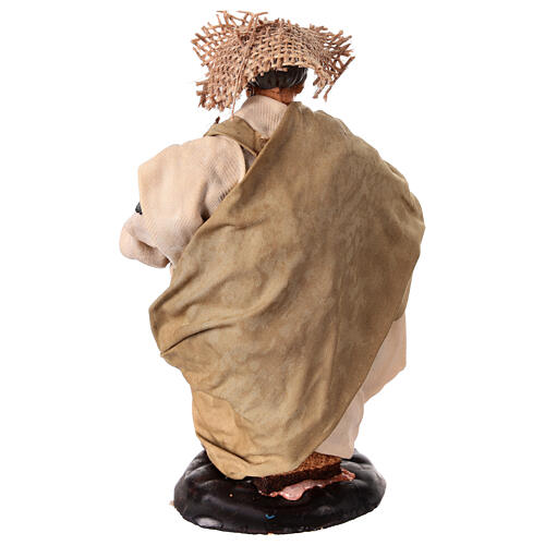 Neapolitan nativity figurine, drunk man 18cm 5