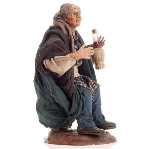 Neapolitan nativity figurine, drunk man 18cm 2