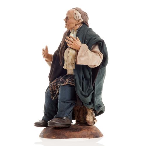 Neapolitan nativity figurine, drunk man 18cm 3
