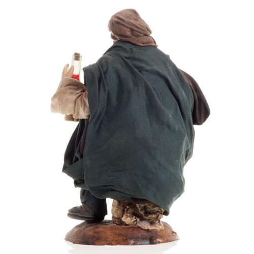 Neapolitan nativity figurine, drunk man 18cm 4