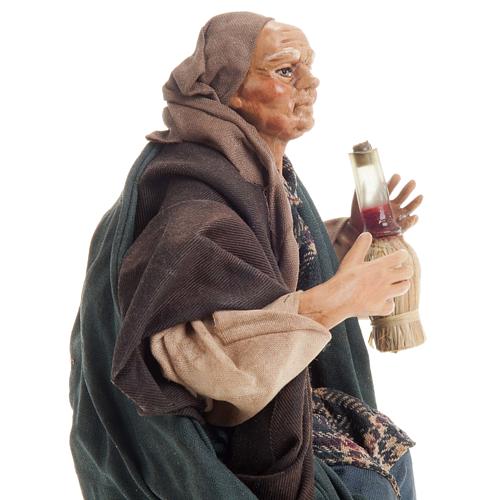 Neapolitan nativity figurine, drunk man 18cm 5