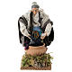 Neapolitan nativity figurine, old washerwoman 18cm s1