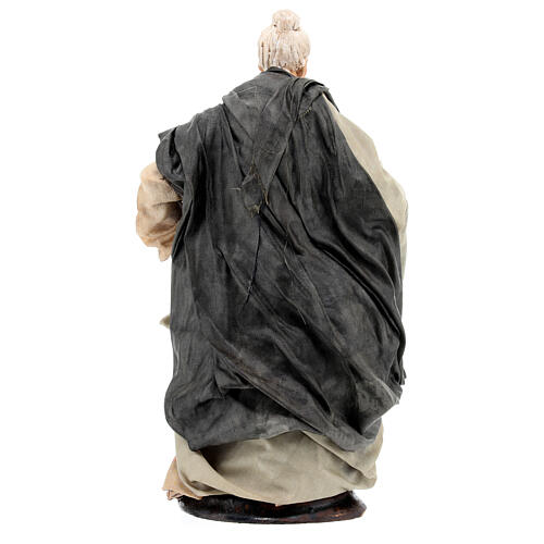 Neapolitan nativity figurine, woman with bread basket 18cm 6