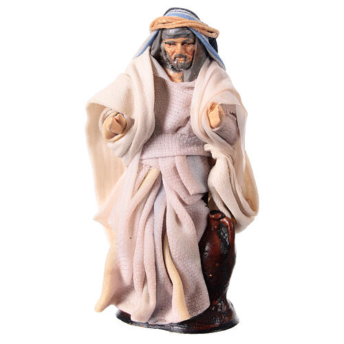 Neapolitan nativity figurine, man with jug 8cm 1