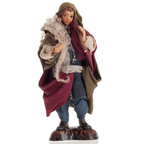 Neapolitan nativity figurine, piper 8cm 1