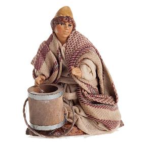 Bimbo con secchio 8 cm presepe napoletano