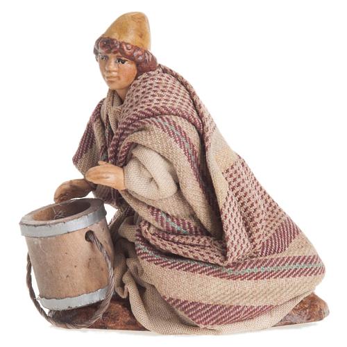Neapolitan nativity figurine, child with bucket 8cm 2