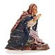 Neapolitan nativity figurine, kneeling woman 8cm s2