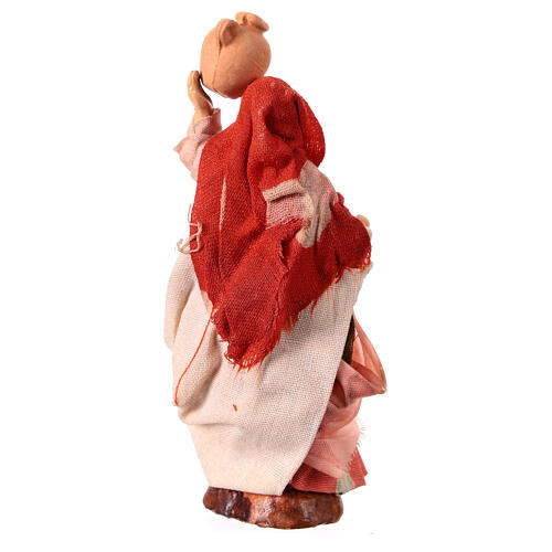 Neapolitan nativity figurine, woman with jug 8cm 2