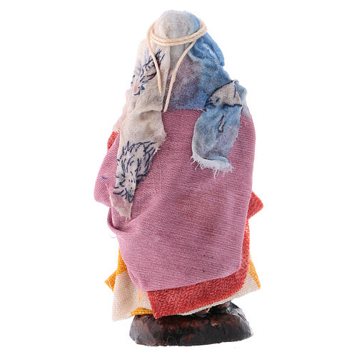 Neapolitan nativity figurine, woman with jug 8cm 2