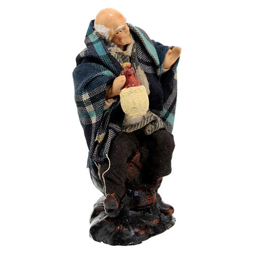 Neapolitan Nativity figurine, Drunk man 8cm 3