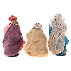 Três Reis Magos 8 cm presépio napolitano