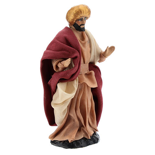 Neapolitan Nativity figurine, Man with turban 8cm 3
