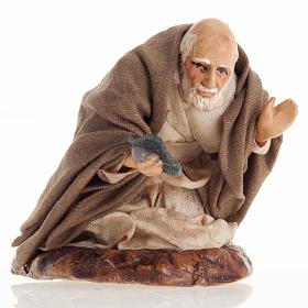 Neapolitan Nativity figurine, Beggar 8cm