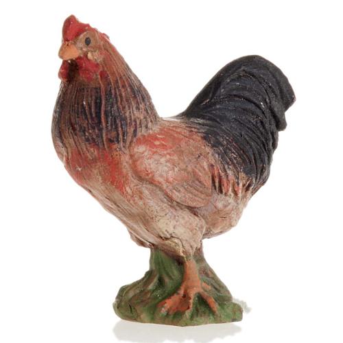 Neapolitan Nativity figurine, Brown cock 14cm 1