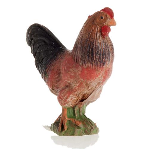 Neapolitan Nativity figurine, Brown cock 14cm 2