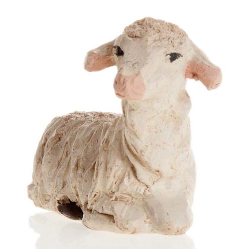 Leżąca owieczka 12 cm figurka szopki neapolitańskiej 2