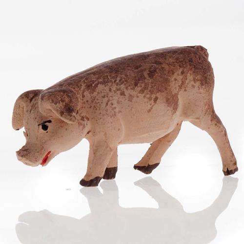 Cochon décor crèche napolitaine 12 cm 2