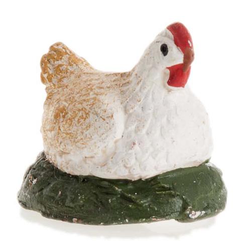 Gallina accosciata 12 cm presepe napoletano 1