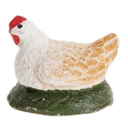 Gallina accosciata 12 cm presepe napoletano 2