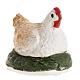 Gallina accosciata 12 cm presepe napoletano s1