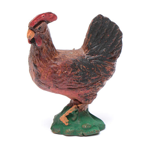 Neapolitan Nativity figurine, Brown cock 12cm 1