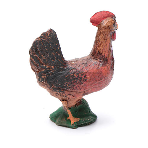 Neapolitan Nativity figurine, Brown cock 12cm 2