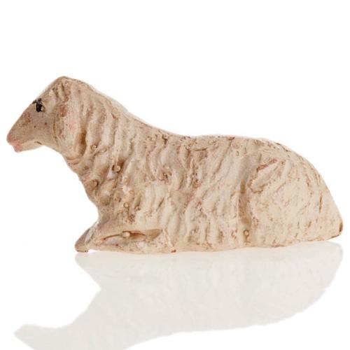 Neapolitan Nativity figurine, Laying sheep 8cm 2