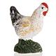 Neapolitan Nativity figurine, Standing chicken 8cm s2