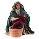 Neapolitan Nativity figurine, Washerwoman 8cm s1