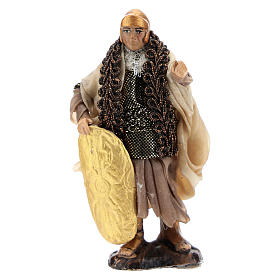 Guerriero con scudo 8 cm presepe napoletano