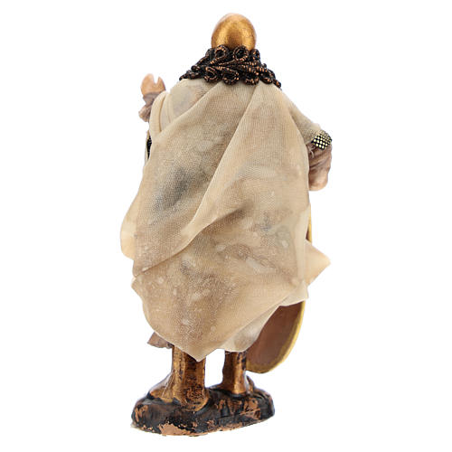 Neapolitan Nativity figurine, Warrior with shield 8cm 4