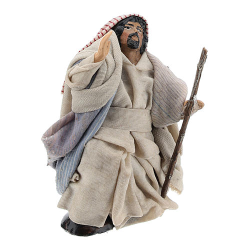 Zdziwiony Arab 8 cm figurka szopki z Neapolu 3