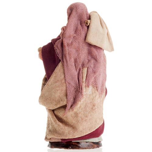 Neapolitan Nativity figurine, Woman with sack 8cm 2