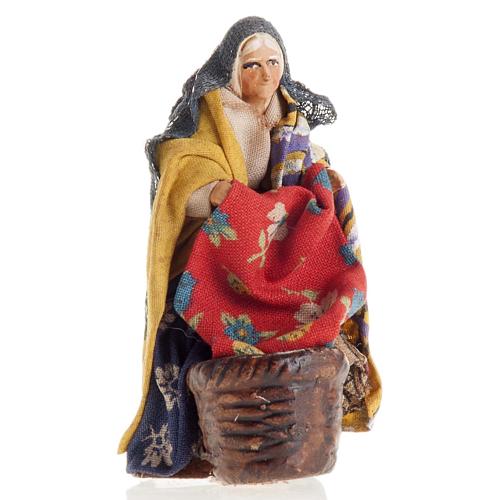 Neapolitan Nativity figurine, Standing washerwoman 8cm 1