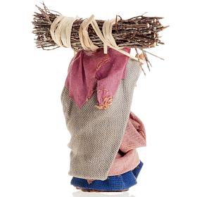 Anziana con fascina 8 cm presepe Napoli
