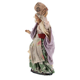 Neapolitan Nativity figurine, Woman with barrel 8cm