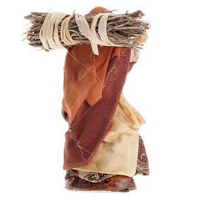 Neapolitan Nativity figurine, Female lumberjack 8cm