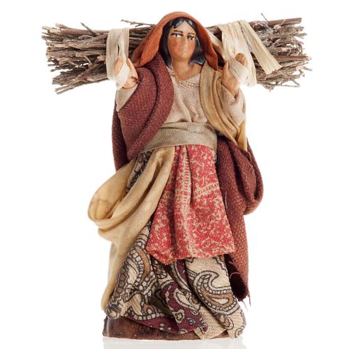 Neapolitan Nativity figurine, Female lumberjack 8cm 1