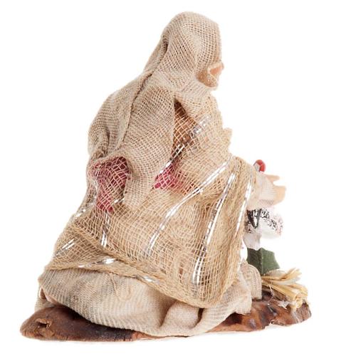 Neapolitan Nativity figurine, Woman with chickens 8cm 2