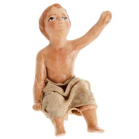 Neapolitan Nativity figurine, Sitting child 8cm