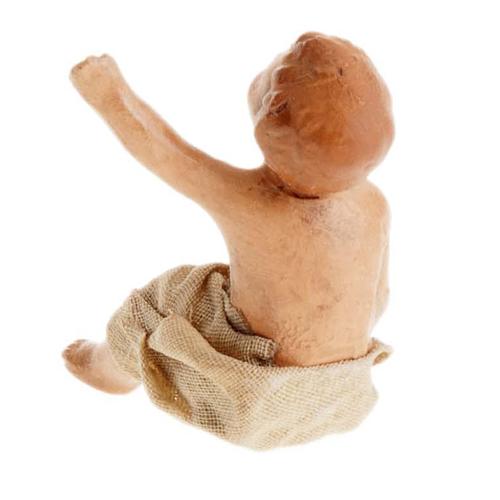 Neapolitan Nativity figurine, Sitting child 8cm 2