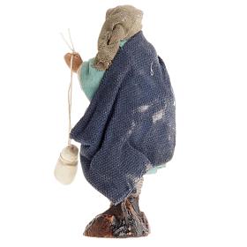 Neapolitan Nativity figurine, Man with cheese 8cm